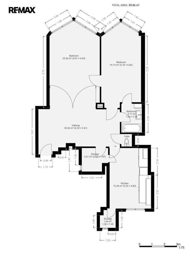 Prodej bytu 2+1, 91 m2, Praha